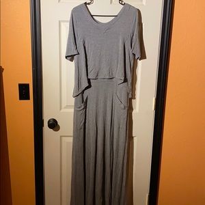 Gray Maxi Dress